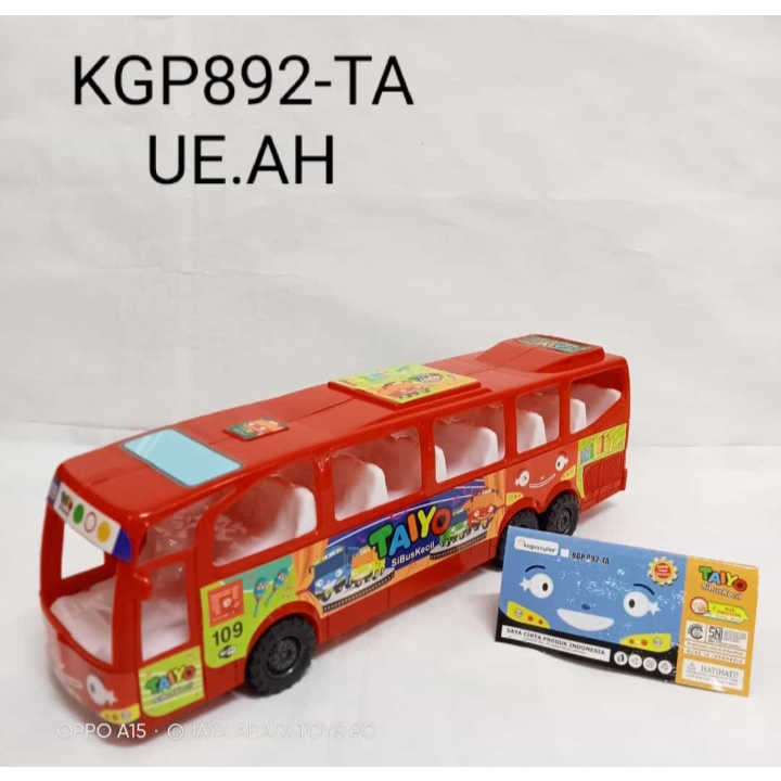 KGP 892 TA - Mainan Bus Tayo ( Taiyo ) Besar Ukuran 40 cm KGP892-TA