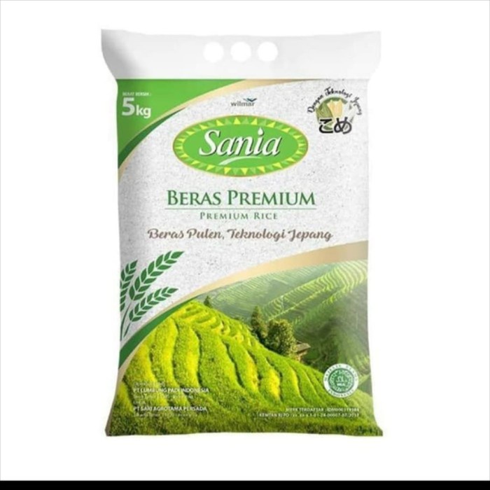 

978Eq1W Beras Premium Sania 5 Kg WQ012