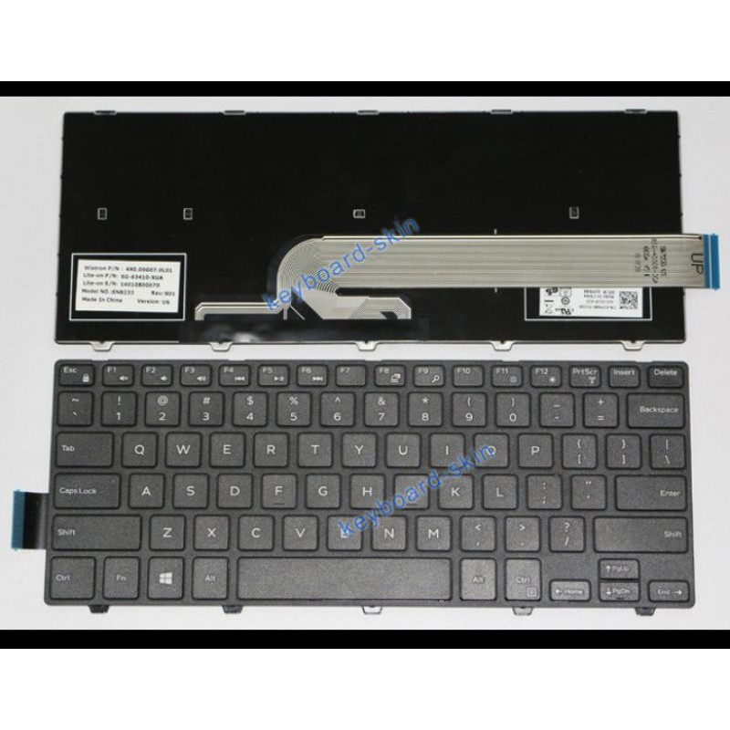 ORIGINAL Keyboard Dell Inspiron 14-3000 14-3441 14-3442 14-5442 Black
