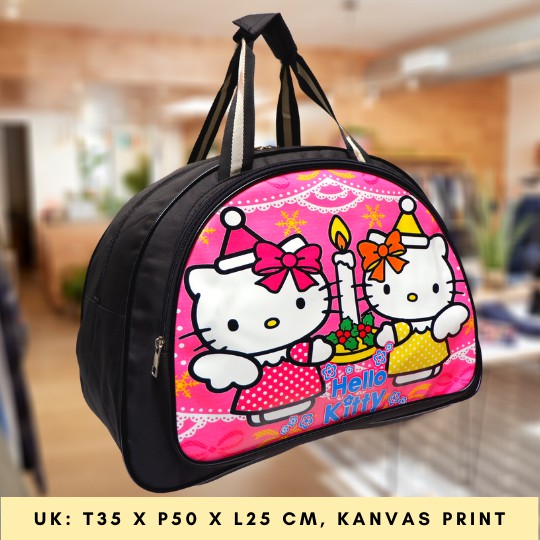 (BISA COD) tas pakaian wanita travel elle ukuran besar gambar print grosir semarang murah fashion-motif 1