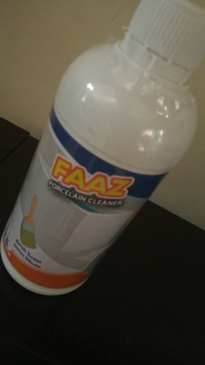 Faaz 500ml Free Kuas Porcelain Cleaner Cairan Pembersih Kerak Keramik Kamar Mandi Ampuh Murah Sanoii