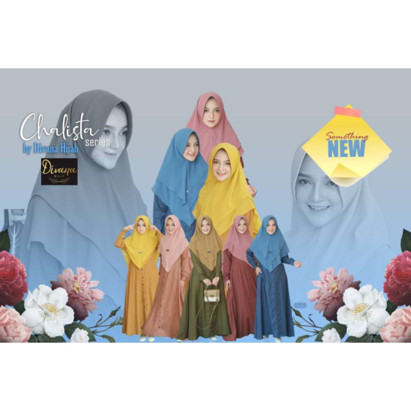 CHALISTA DRESS BY DIVANA / GAMIS KATUN MADINAH POLOS / GAMIS KATUN MADINA PREMIUM / GAMIS JUMBO
