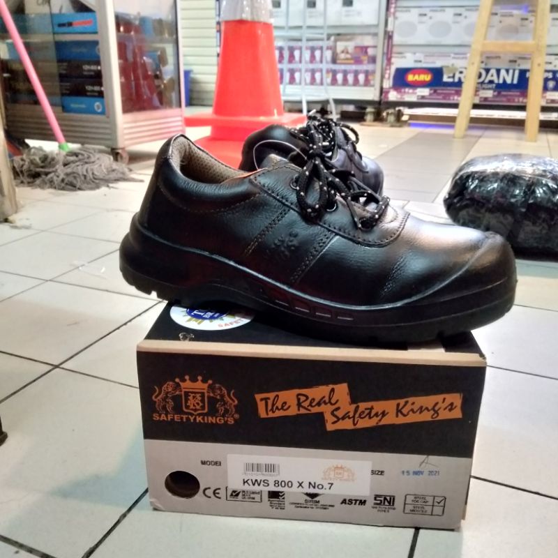 SEPATU SAFETY KINGS 800X / Sepatu Pria Kulit asli/ Sepatu Kerja Safety king Original