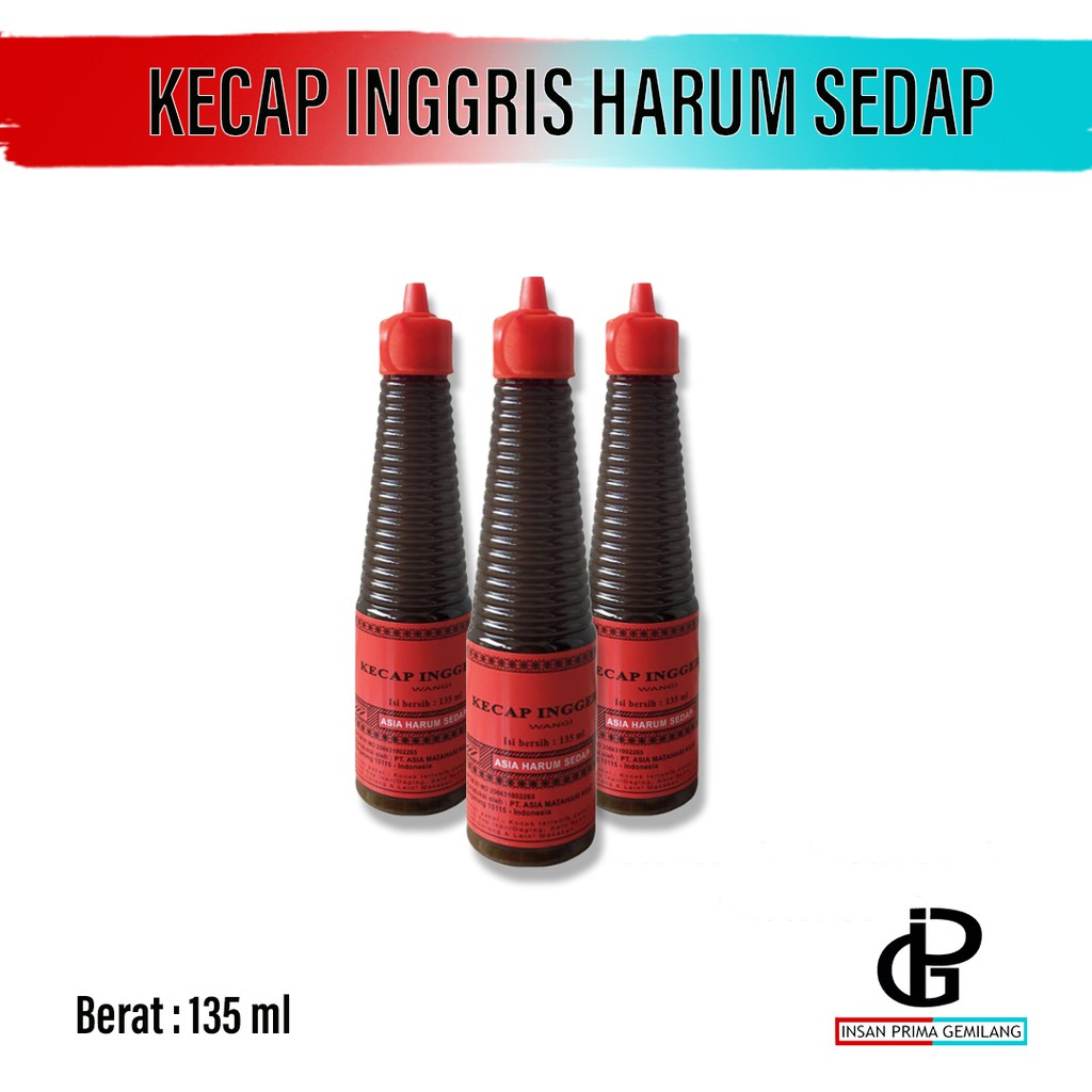

Kecap Inggris Sauce Inggris Asia Harum Sedap 135ml ASLI
