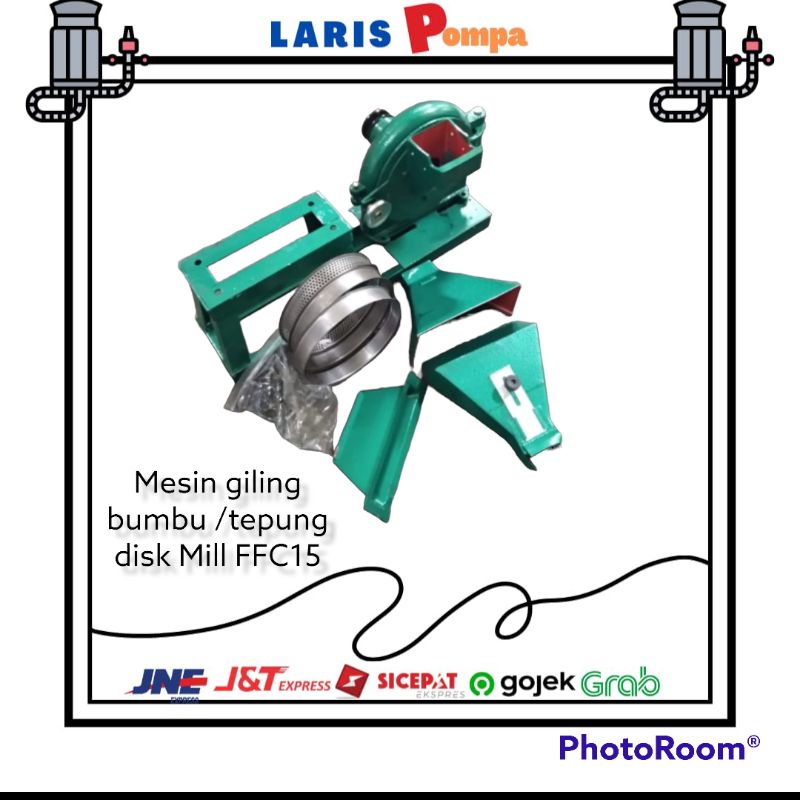 Mesin Giling Bumbu/ Tepung Disk Mill FFC 15 (komplit rangka)