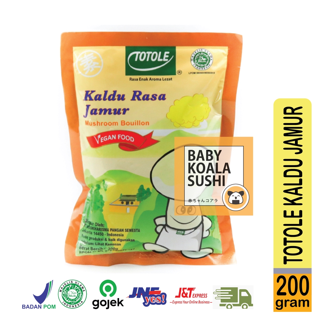 TOTOLE Kaldu Vegan Kaldu Jamur 200 g Halal │ Import Mushroom