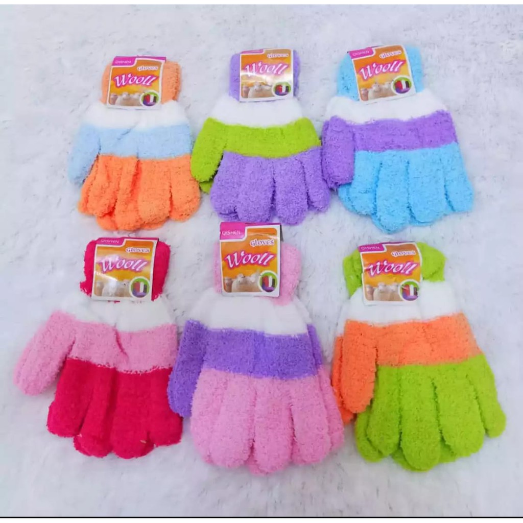 6 PASANG SARUNG TANGAN MOTOR/SARUNG TANGAN BULU/SARUNG TANGAN WANITA