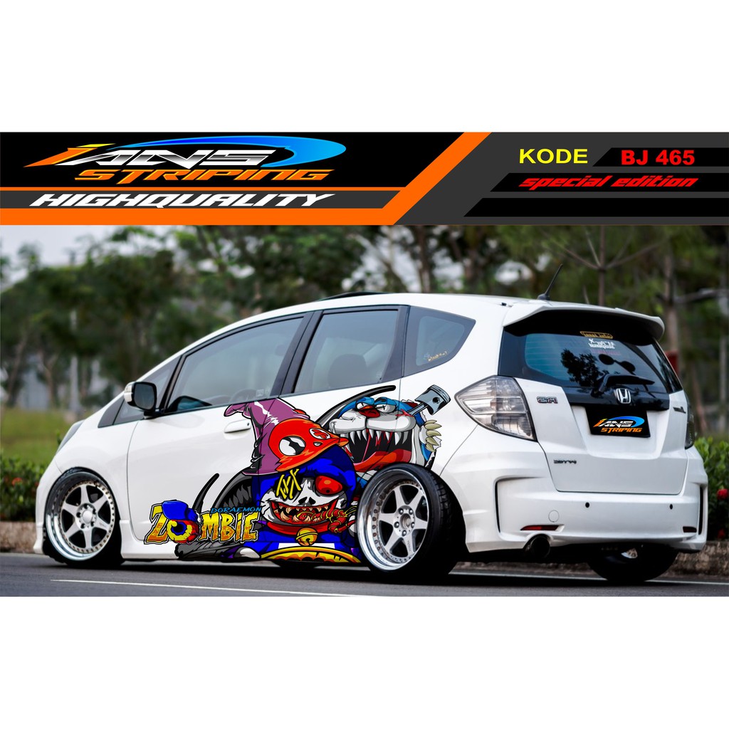 VARIASI STICKER MOBIL JAZZ JAS / BRIO, AGYA, SIGRA / STIKER MOBIL / DECAL STICKER MOBIL DORAEMON