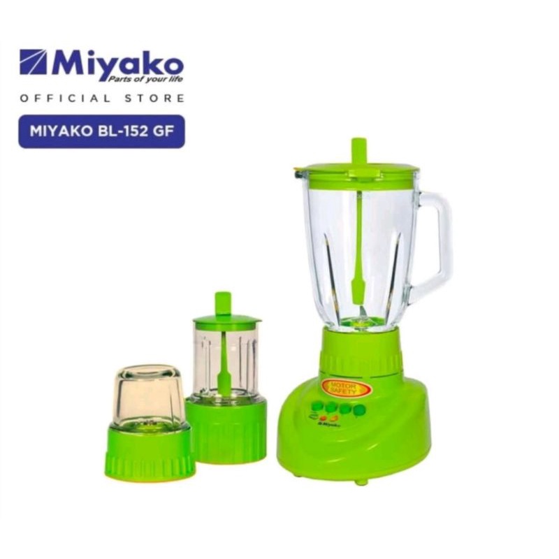 Blender Miyako BL152 GF / Blender Kaca Miyako 1.5 Lt 3 in 1