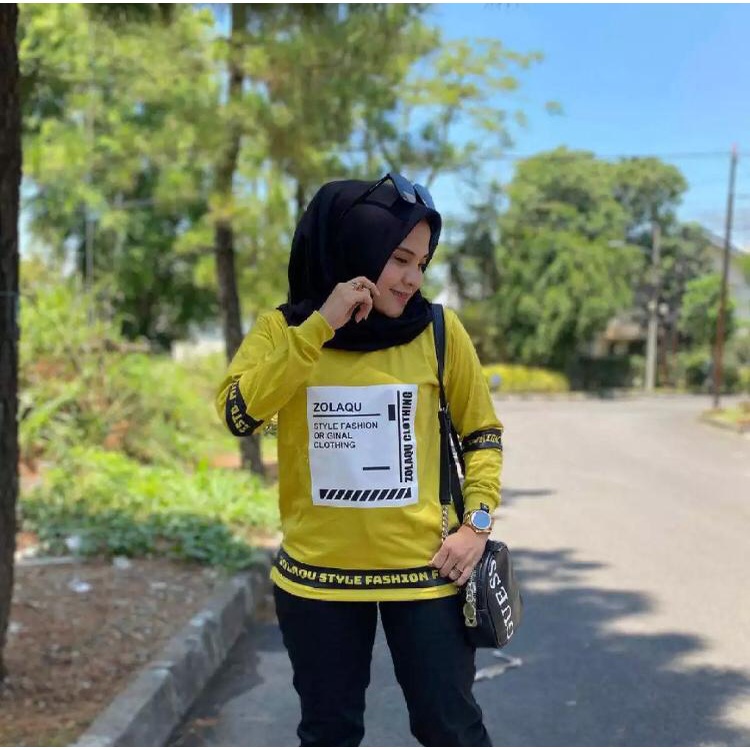 Atasan Wanita Muslimah // Atasan Wanita Termurah // Atasan Wanita Terlaris // Kaos Wanita // Atasan Wanita Lengan Panjang Zolaqu // /ATASAN ZOLAQU (COD) BAJU WANITA LENGAN PANJANG / ATASAN WANITA KEKINIAN / KAOS WANITA TRENDY / ATASAN WANITA TERBARU 2021