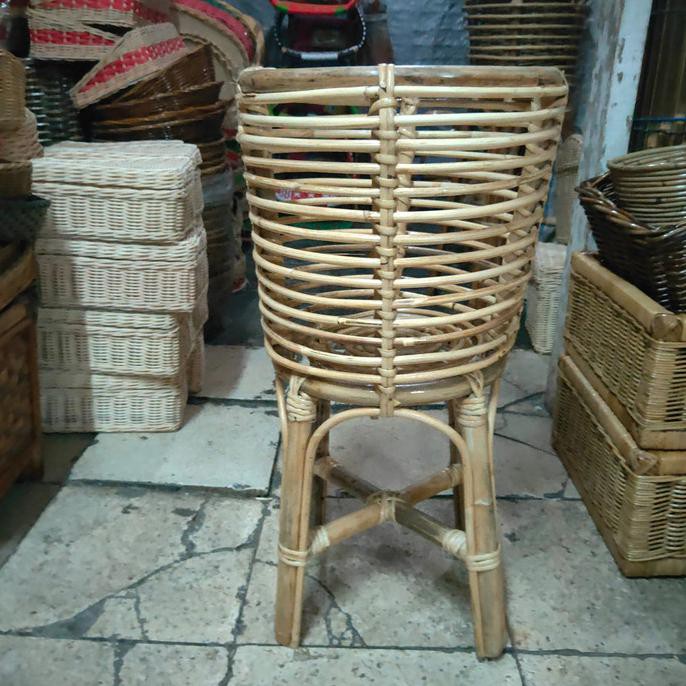 standing pot rotan / wadah pot rotan