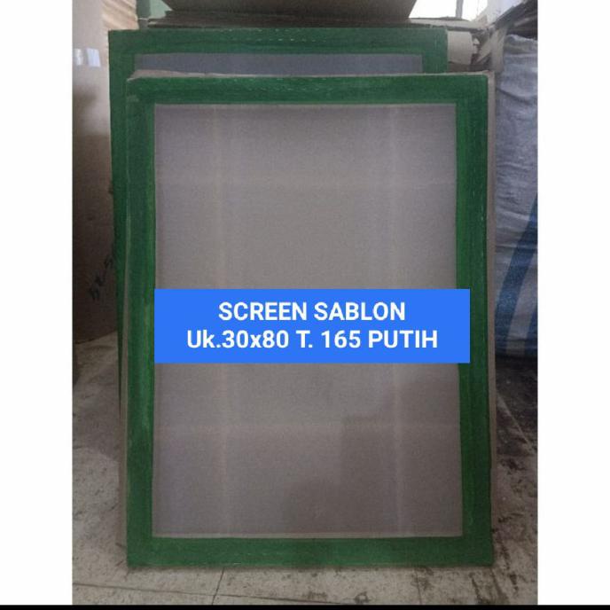 

Best Produk] Screen Sablon Uk. 30X80 T. 165 Putih - T. 165 Putih