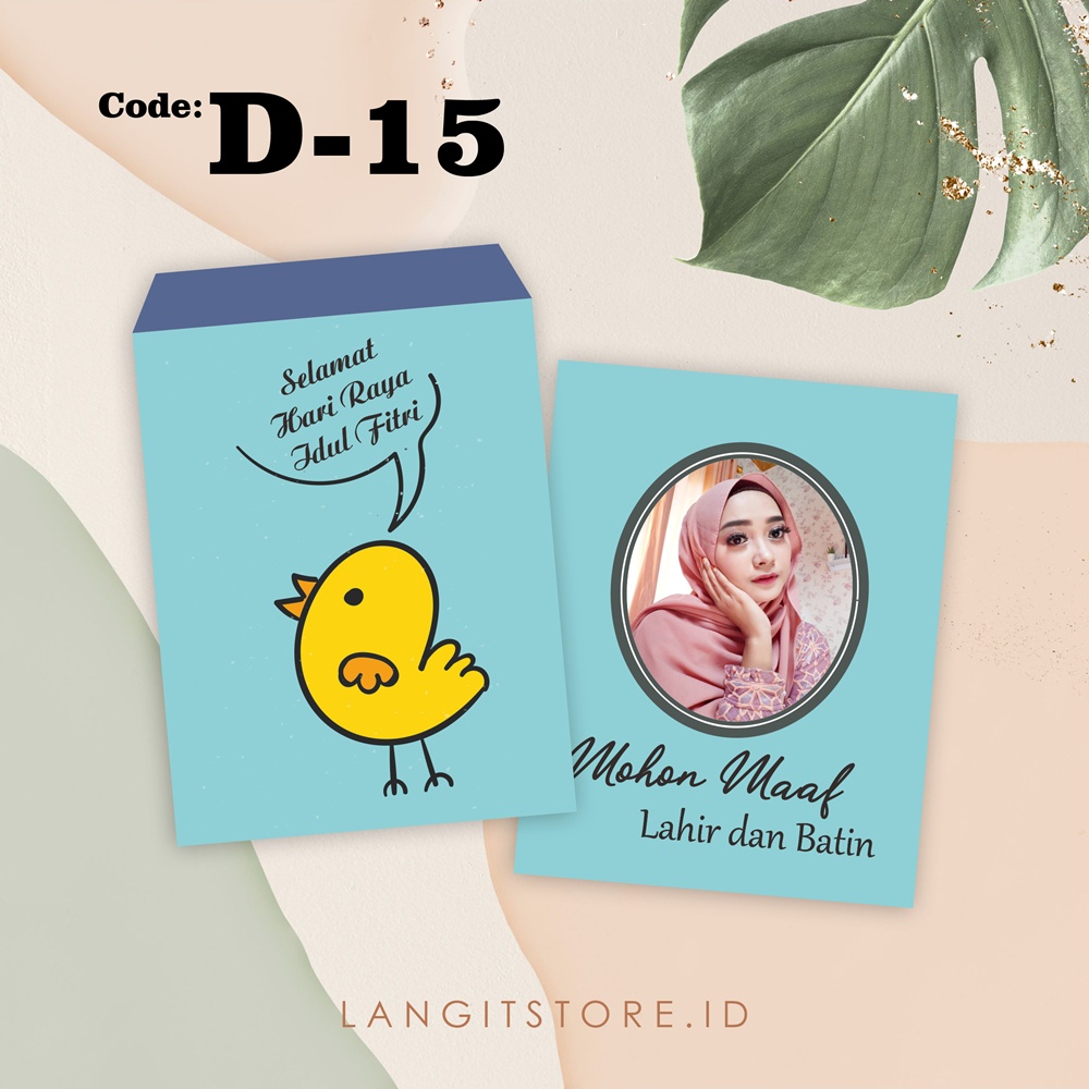 D-15 AMPLOP LEBARAN / AMPLOP FOTO / AMPLOP CUSTOM / AMPLOP UNIK / ANGPAO LEBARAN / AMPLOP LUCU