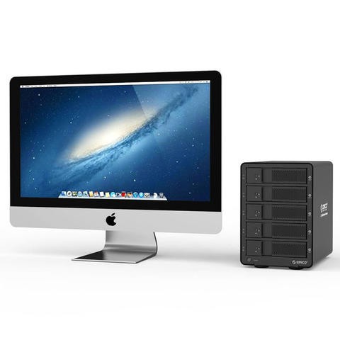 Hdd enclosure Orico 5 bay 3.5 sata Usb 3.0 raid 9558ru3 - Casing hard disk drive external chia mining