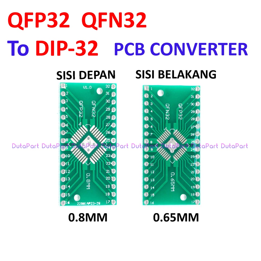 PCB Board SMD QFP32 QFN32 To DIP32 DIP 32 Adapter Converter