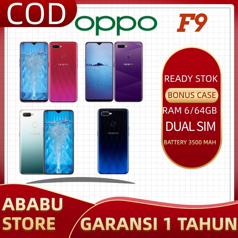 HP OPPO F9 RAM 6GB/128GB GARANSI 1 TAHUN | Shopee Indonesia