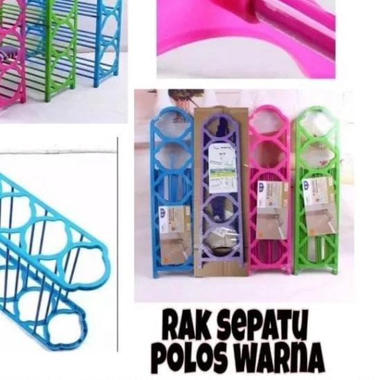 Rak Sepatu Plastik / Tempat Sepatu Plastik Susun 5 Tingkat