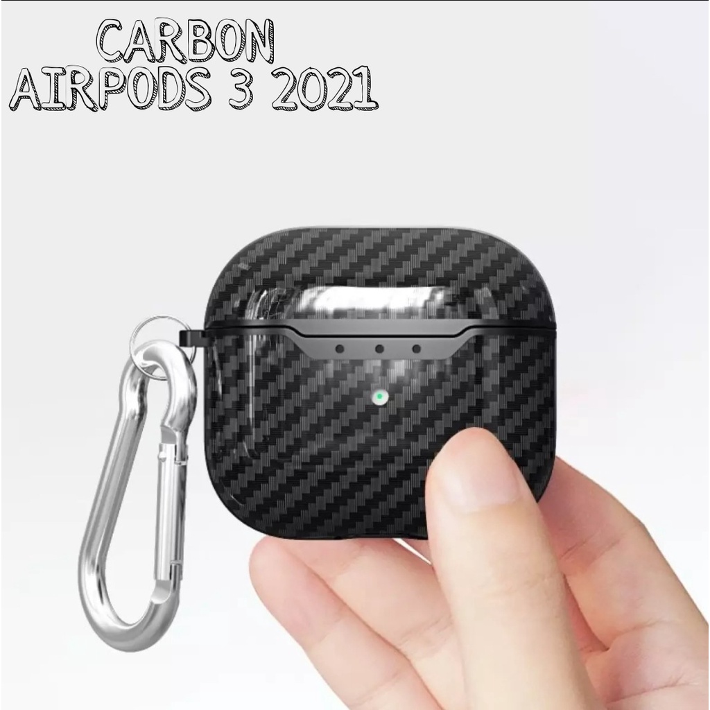 Airpod Carbon Fiber APPLE AIRPODS 3 Case Hook Cover casing