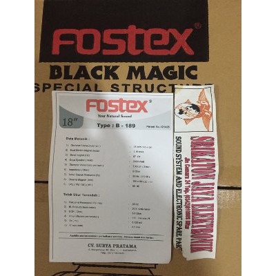 speaker fostex 189 18inch Termurah