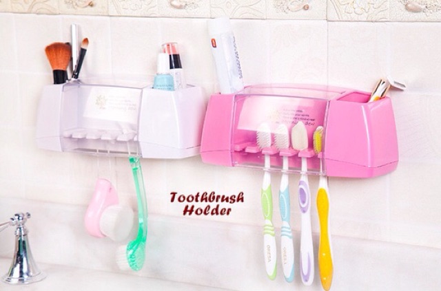 Toothbrush holder tempat sikat gigi tempel tampa paku ok  god