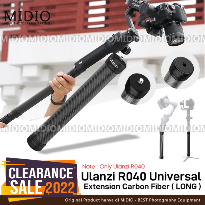 Tripod ULANZI R040 LONG Carbon Fiber Extension Pole Stick Rod For Gimbal Vlog(D6M2) Tripod Kamera da