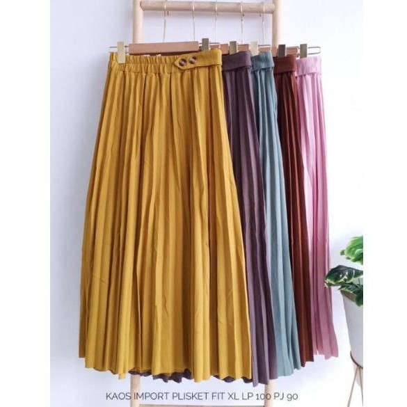 Rok kaos import plisket fit xl