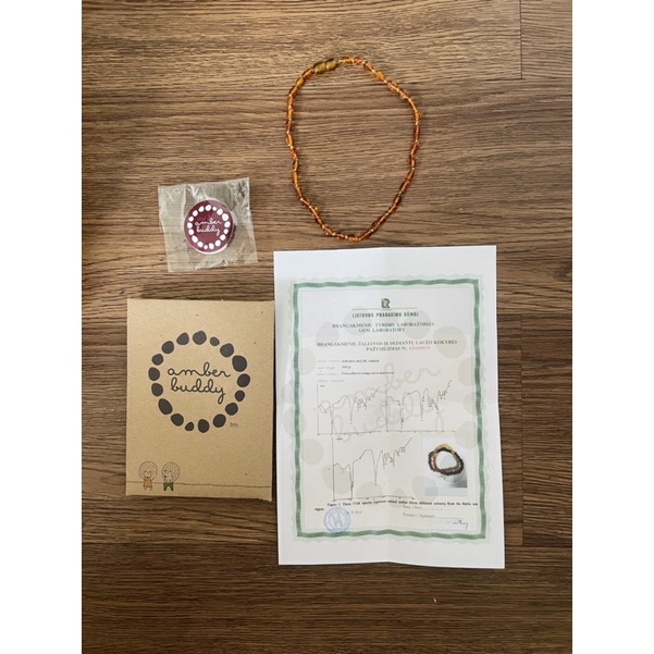 Kalung Bayi Amber Buddy Kalung Kesehatan Tumbuh Gigi Bayi