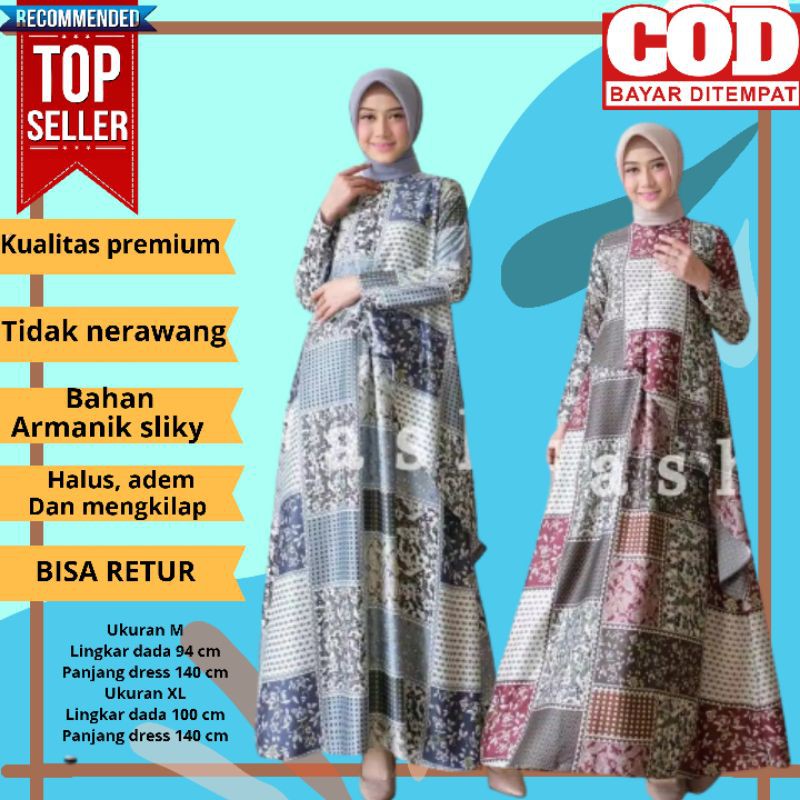 BAJU GAMIS WANITA  TERBARU 2020 GAMIS REMAJA GAMIS JUMBO DRESS MUSLIM WANITA MURAH