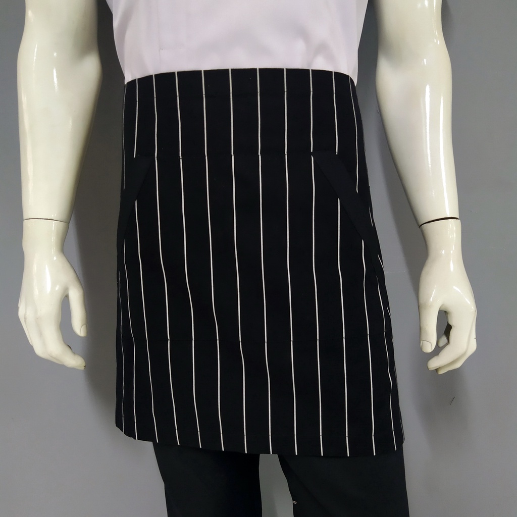 Chef Wear Apron / Celemek Pendek STRIPE B