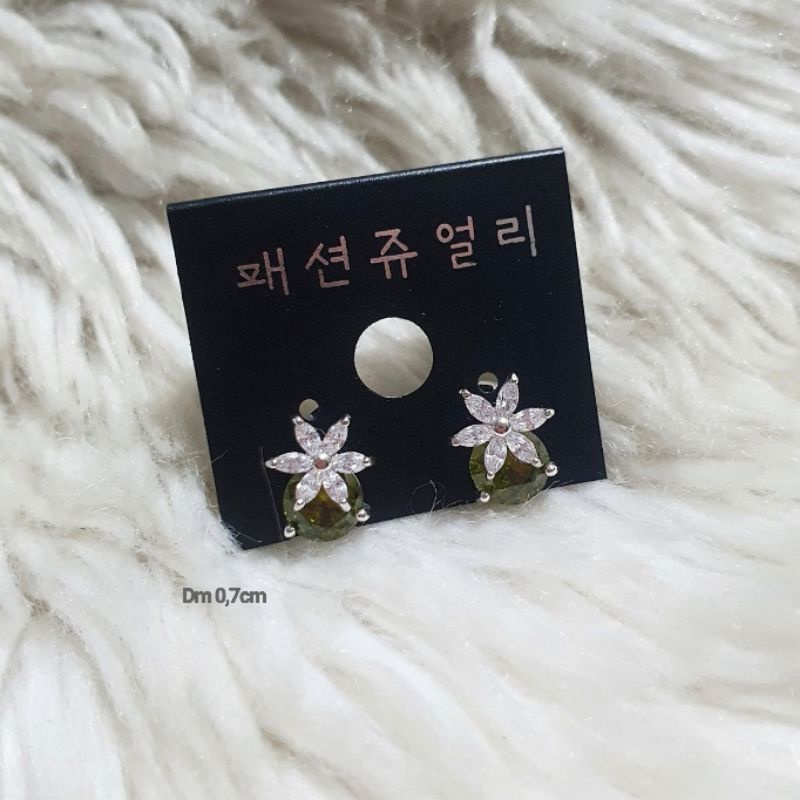Anting Premium Silver925 Perak mata kilau Anti Karat Anti Alergi 07