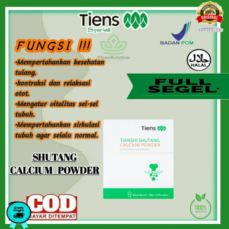 

Shutang Calcium Powder Tiens / Suplement Diabetes / Susu Khusus Kencing Manis