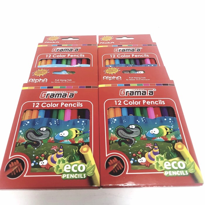 

Trendi Harga Grosir (Per Kotak 12Packs) Pensil Warna Gramata Gt-1235 Hemat