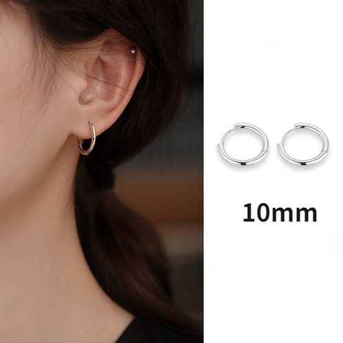 Anting Hoop Bahan S925 Sterling Silver