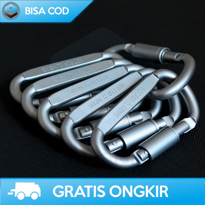 CARABINER / KARABINER GANTUNGAN TAS LIXADA QUICKDRAW STAINLESS STEEL