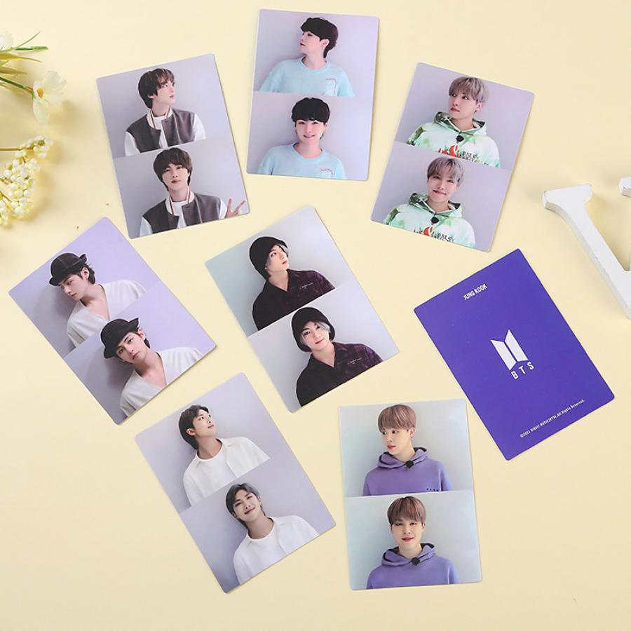 7pcs / set Kartu Pos Desain Kpop BTS Merch BOX3 Bangtan Boys Untuk Koleksi