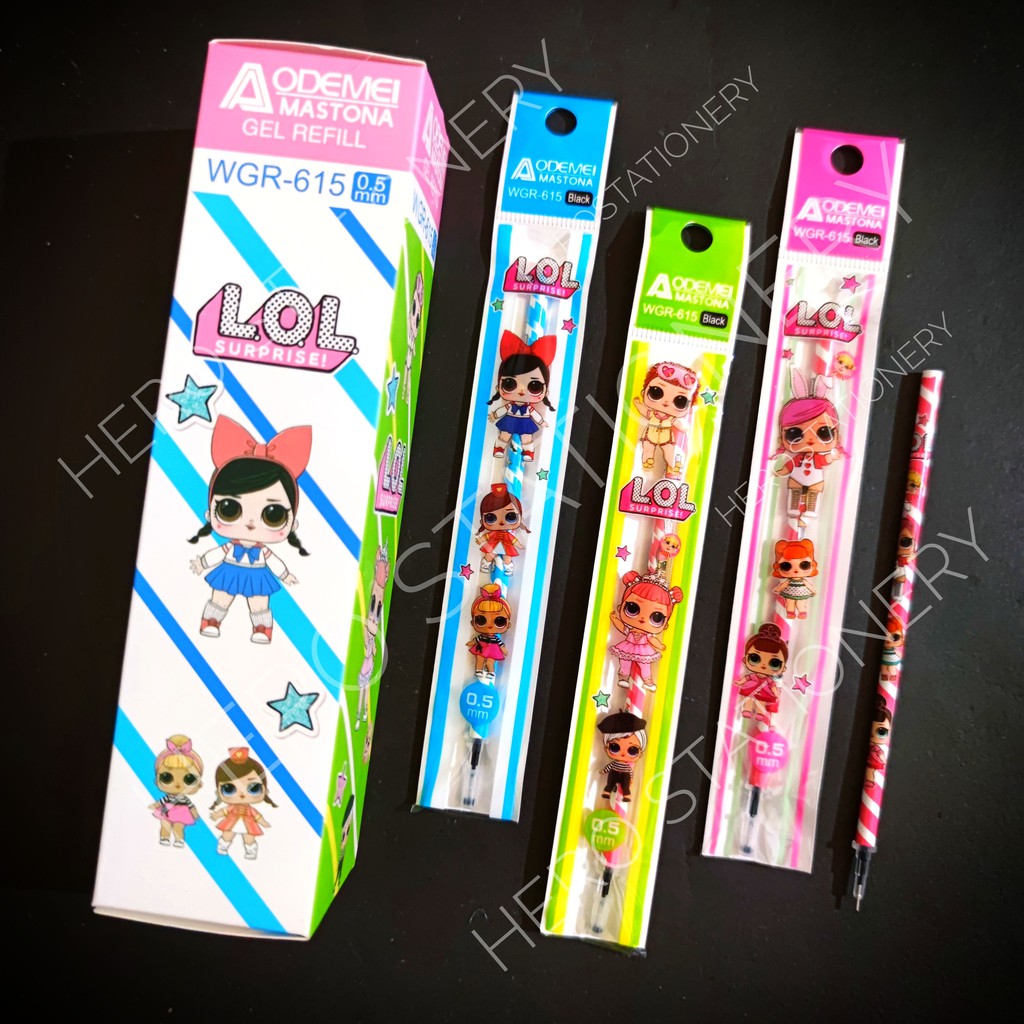 

Refill pen gel karakter LOL girl suprises 0.5 mm . 20 unit