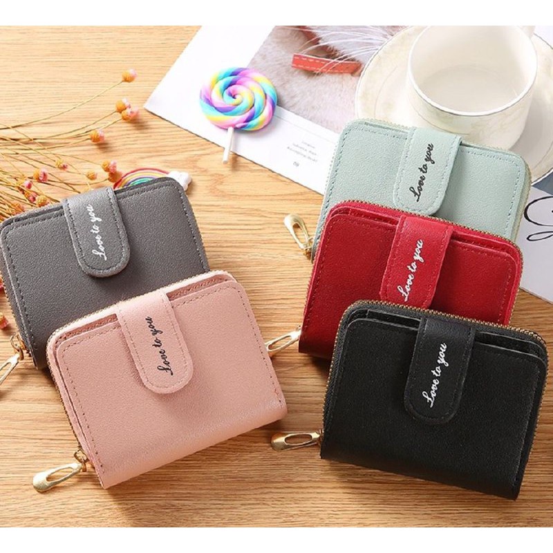 Dompet Wanita Lipat Resleting BS43 Dompet Koin Fashion Wanita ACC