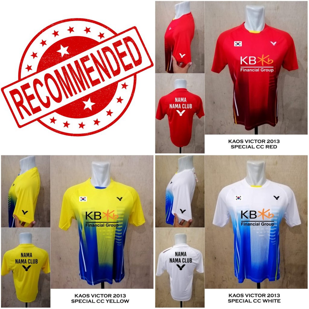 Ori  Baju badminton victor 2013 SPECIAL CC kaos victor badminton import  Limited