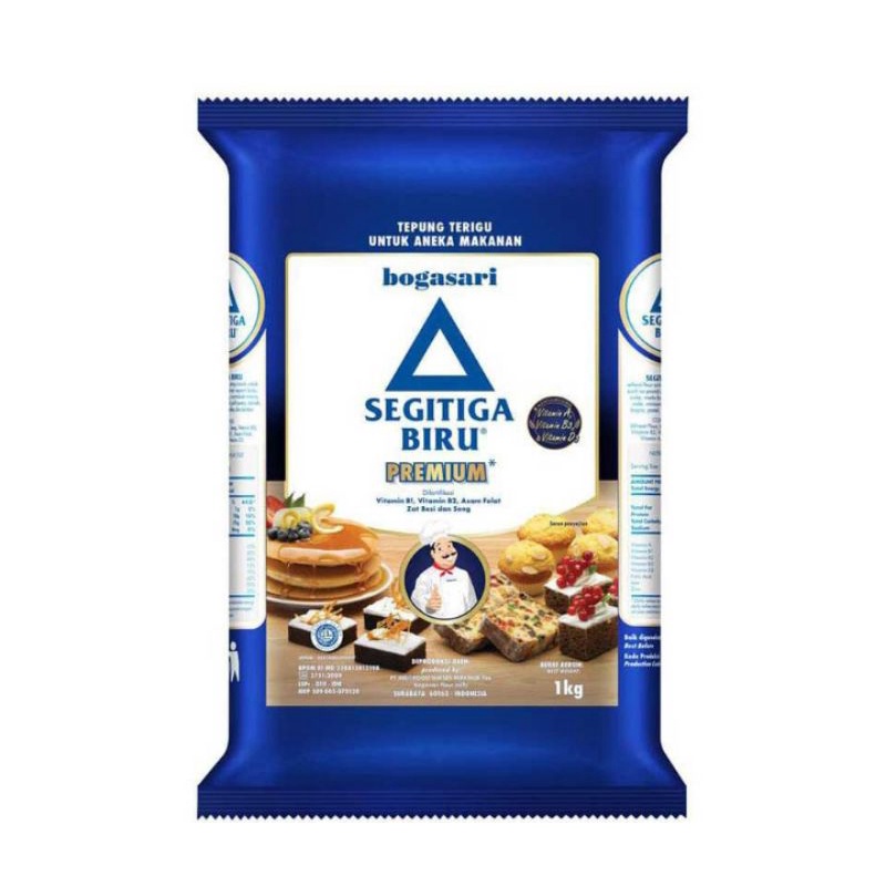 

(instant saja) SEGITIGA BIRU Premium Tepung Terigu 1 kg