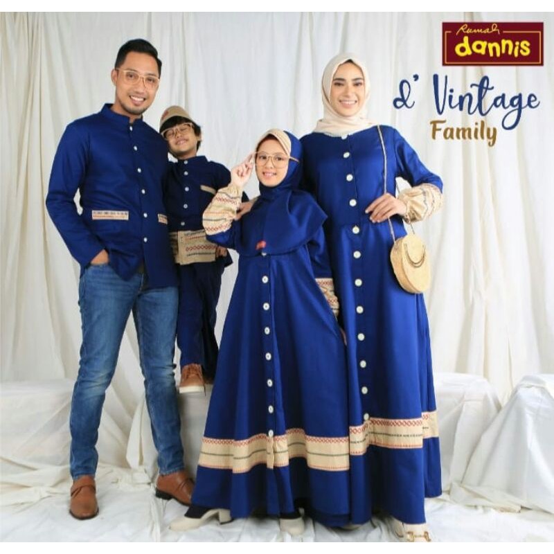 sarimbit dannis 2021D VINTAGE [ Koko, abaya dewasa remaja, gamis anak ]