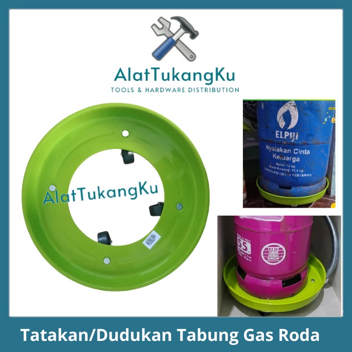 Tatakan Dudukan Tabung Gas LPG Bulat Besi 3kg 5Kg 12kg/Dudukan Galon