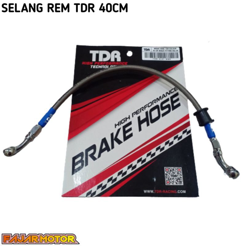 SELANG REM TDR 40 CM SILVER BANJOU STANDART DAN BANJOU FITTING SILVER PNP KALIPER DIATAS ARM