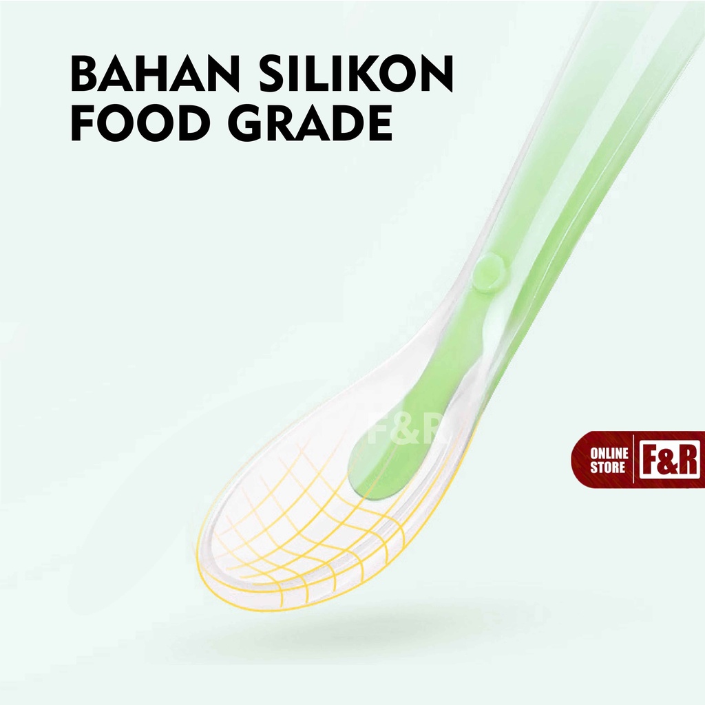 Sendok Makan Bayi Silicone Sendok Silicon Bayi Sendok Silikon Bayi Peralatan Makan Bayi Perlengkapan Mpasi Bayi Baby Silicone Spoon