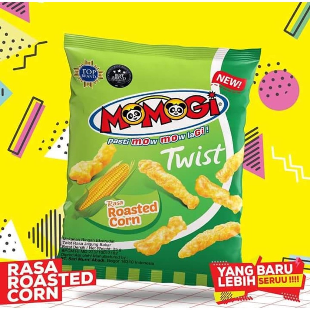 

Momogi Snack Twist Rasa Roasted Corn Jagung Bakar 10g