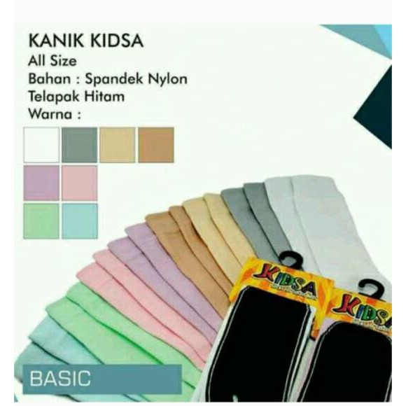 KANIK KIDSA BASIC TAPAK HITAM - Kaos Kaki Anak Jempol Tapak Hitam ( TH)