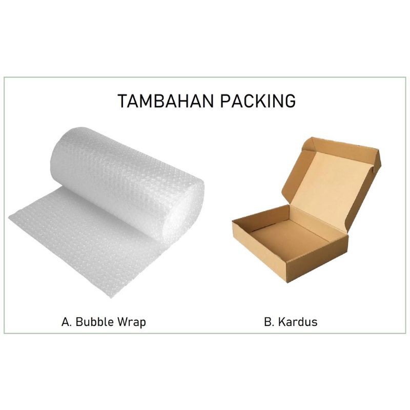 

BUBLEWRAP DAN KARDUS UNTUK PACKING TAMBAHAN