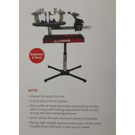 Mesin senar badminton Lining M770 manual