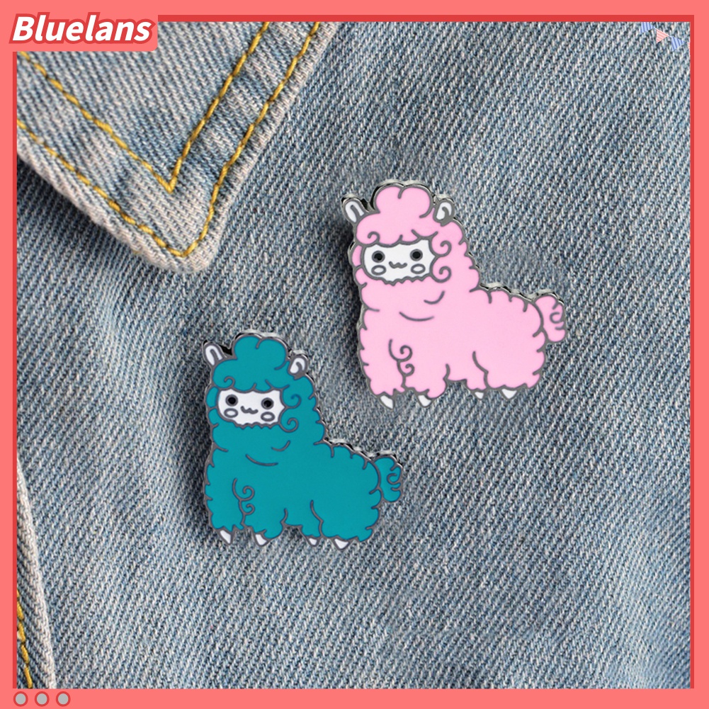 Bros Pin Bentuk Kartun Domba Alpaca Bahan Alloy Untuk Wanita