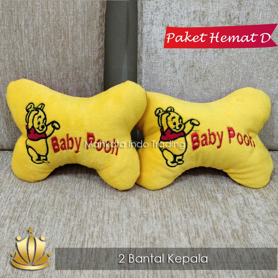 BANTAL MOBIL POOH / TEMPAT SAMPAH MOBIL POOH / AKSESORIS MOBIL POOH