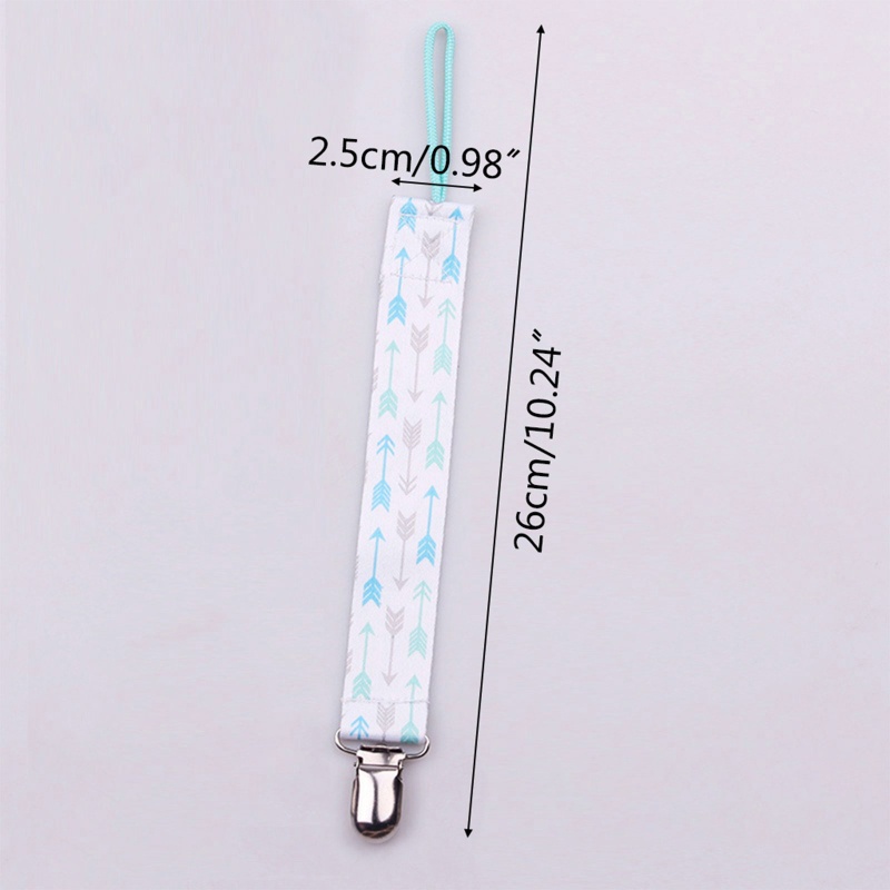 Mary 3pcs / set Klip Rantai Holder Dot Empeng Bayi Motif Print Kartun DIY